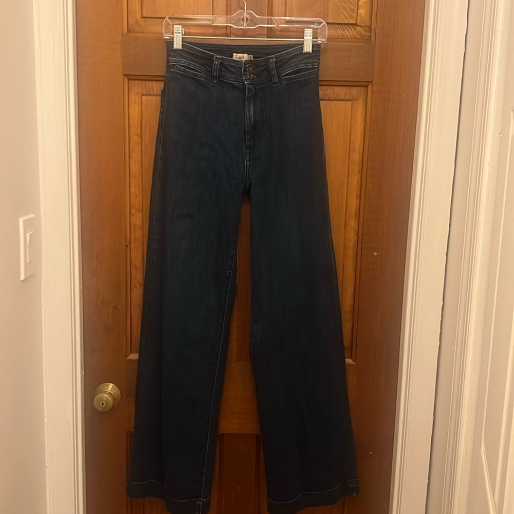 Faherty wide leg jeans